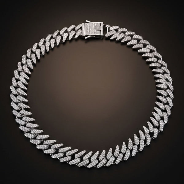 FROST CUBAN - 20mm Stainless Steel Chain with Box Clasp for Men & Boys (20 inch)