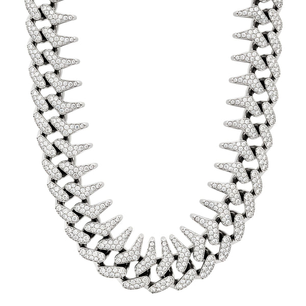 FROST CUBAN - 20mm Stainless Steel Chain with Box Clasp for Men & Boys (20 inch)