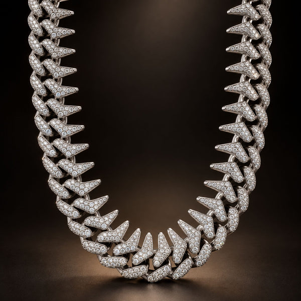 FROST CUBAN - 20mm Stainless Steel Chain with Box Clasp for Men & Boys (20 inch)