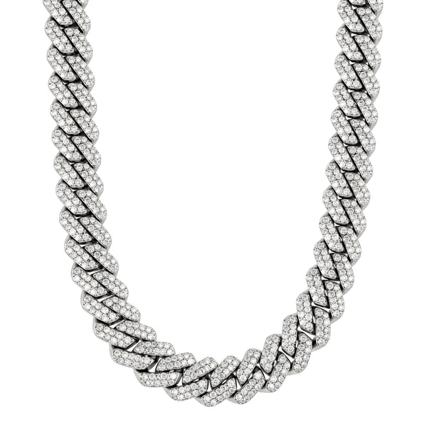 GLACIER CUBAN - 14mm Stainless Steel Chain with Box Clasp for Men & Boys (19 inch)