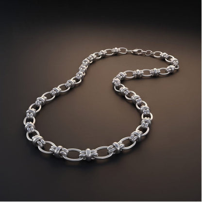 THE MEN THING Chain GRAVION - 10mm Chain Pure Stainless Steel 23inch for Men & Boys