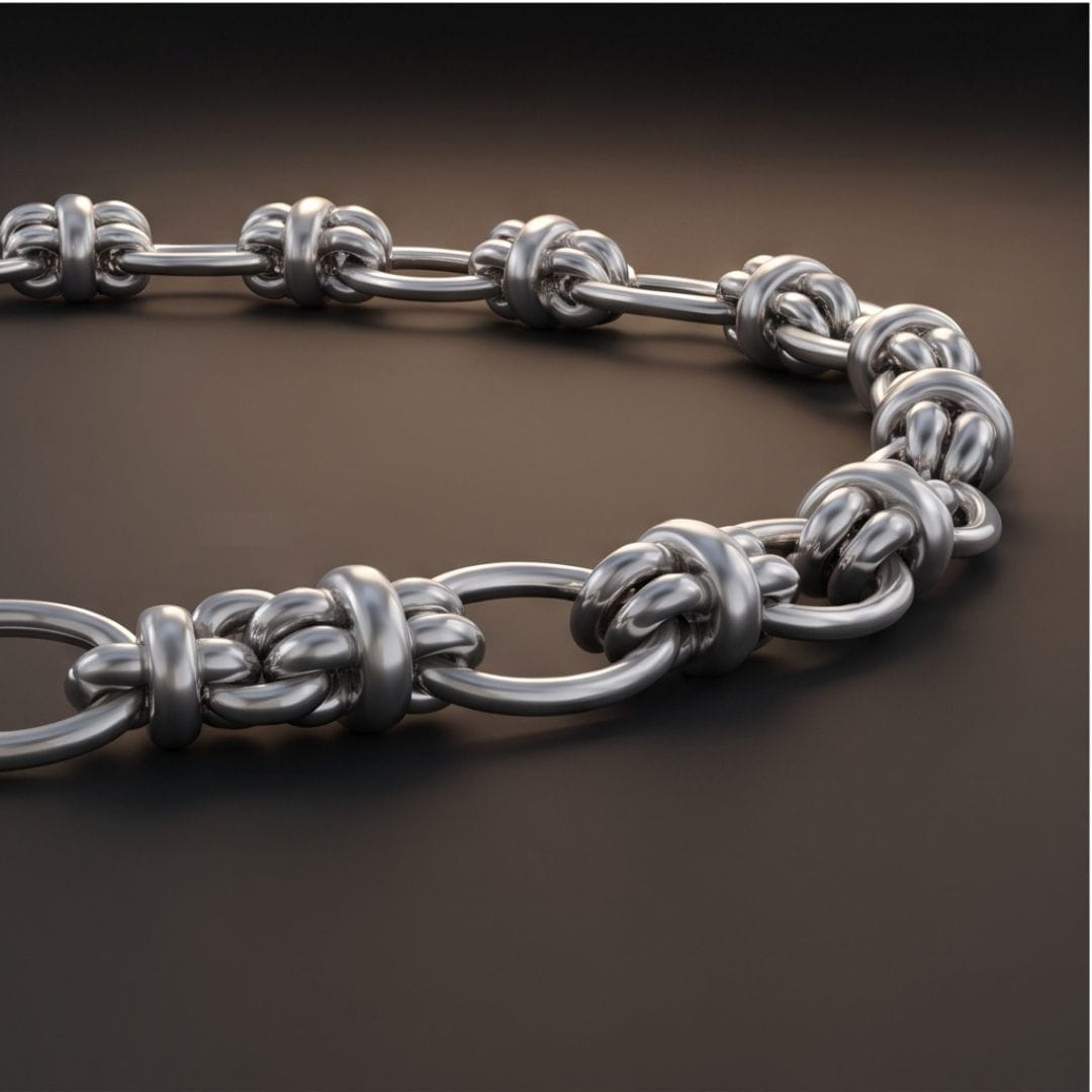 THE MEN THING Chain GRAVION - 10mm Chain Pure Stainless Steel 23inch for Men & Boys