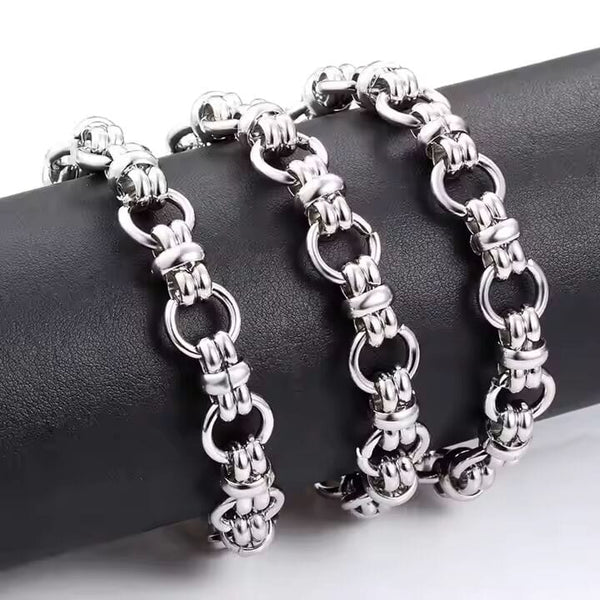 GRAVION - 11mm Chain Pure Stainless Steel 23inch for Men & Boys