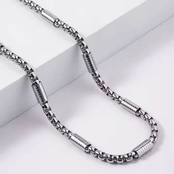 GRAVX - 5mm Chain Pure Stainless Steel 23inch for Men & Boys