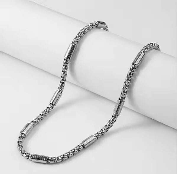 GRAVX - 5mm Chain Pure Stainless Steel 23inch for Men & Boys