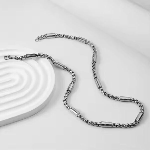 GRAVX - 5mm Chain Pure Stainless Steel 23inch for Men & Boys