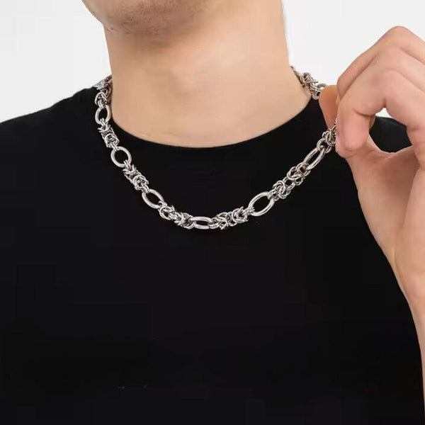 GRIDON - 9mm Chain Pure Stainless Steel 23inch for Men & Boys