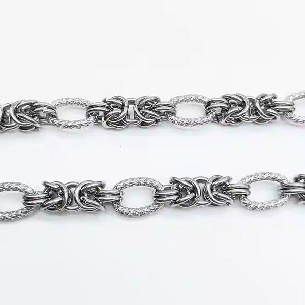 GRIDON - 9mm Chain Pure Stainless Steel 23inch for Men & Boys
