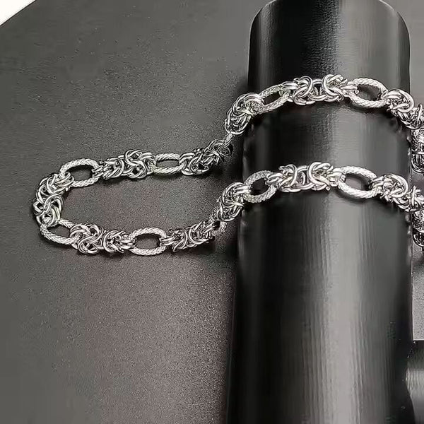 GRIDON - 9mm Chain Pure Stainless Steel 23inch for Men & Boys
