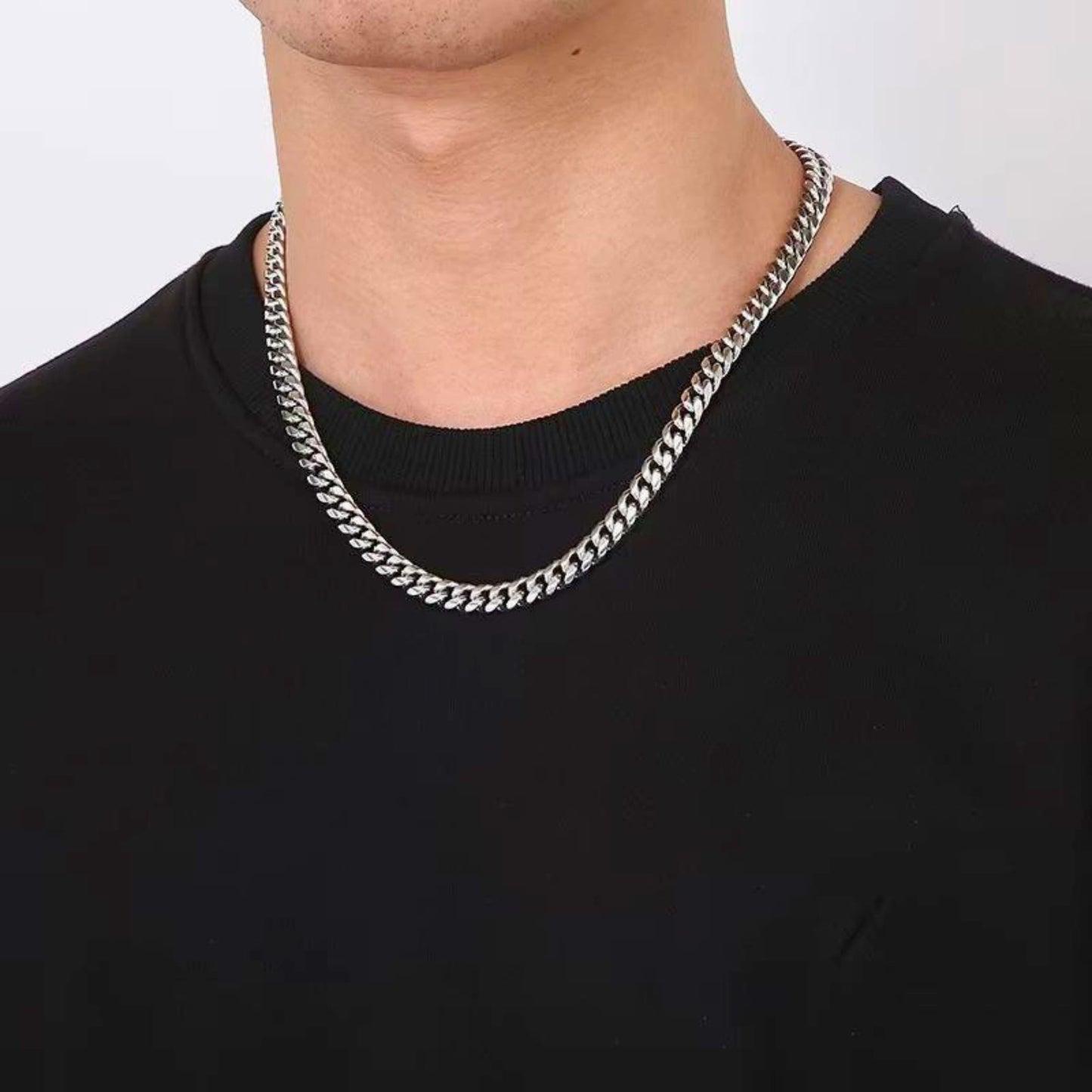 THE MEN THING Chain HAVOC CURB - 11mm Pure Stainless Steel 20inch Chain for Men & Boys