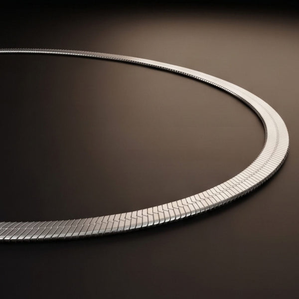 HERRINGBONE - 4mm Stainless Steel Chain with Lobster Clasp for Men & Boys (22 inch)