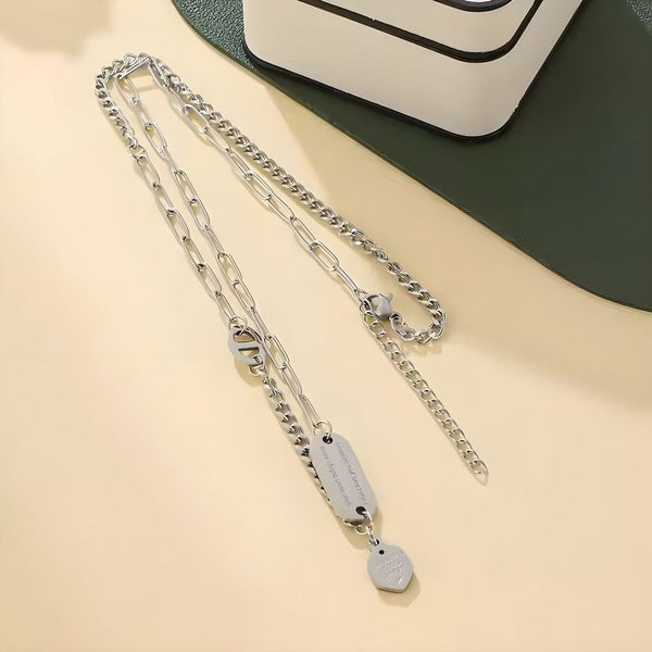 HEXMARK - 24inch Pure Stainless Steel European trending Style Chain for Men & Boy