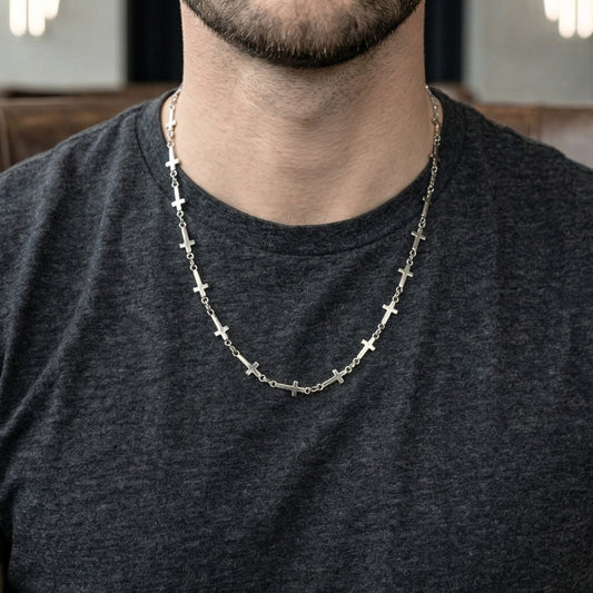 THE MEN THING Chain HOLY LINK - 7mm Pure Stainless Steel 20inch Chain for Men & Boys