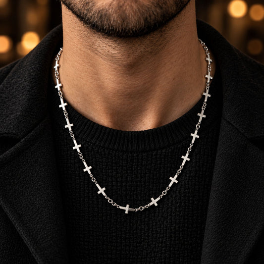 THE MEN THING Chain HOLY LINK - 7mm Pure Stainless Steel 20inch Chain for Men & Boys