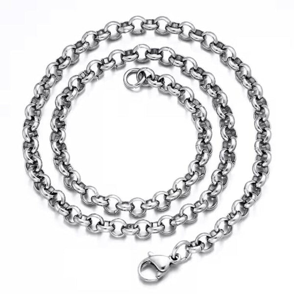 IMPERIAL KNOT - 7mm Chain Pure Stainless Steel 23inch for Men & Boys