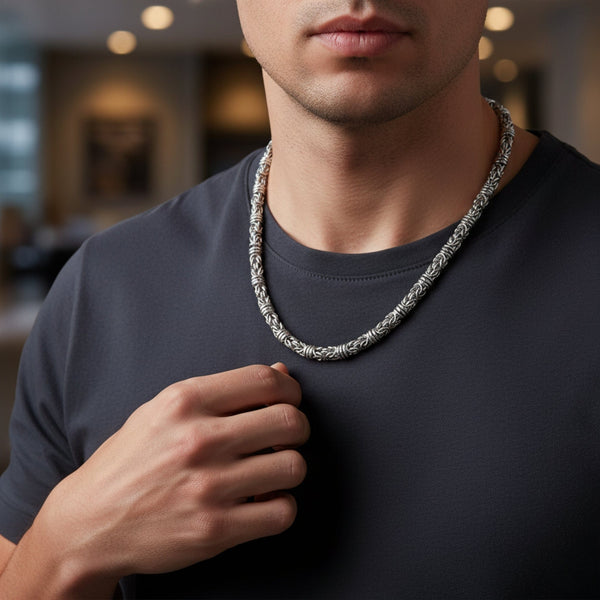 IMPERIUM - 9mm Chain Pure Stainless Steel 23inch for Men & Boys