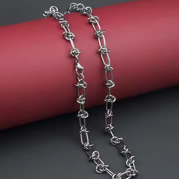 LINEO - 7mm Chain Pure Stainless Steel 23inch for Men & Boys