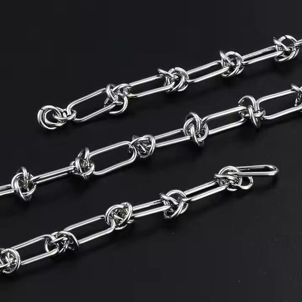LINEO - 7mm Chain Pure Stainless Steel 23inch for Men & Boys