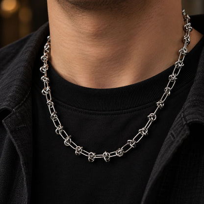 THE MEN THING Chain LINEO - 7mm Chain Pure Stainless Steel 23inch for Men & Boys