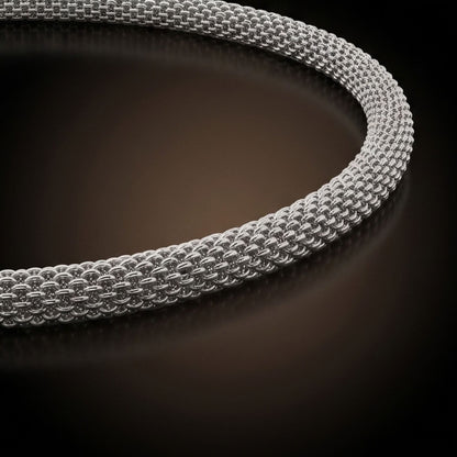THE MEN THING Chain MESH BOX - 4mm Stainless Steel Twisted Rope Chain with Lobster Clasp for Men & Boys (21 inch)