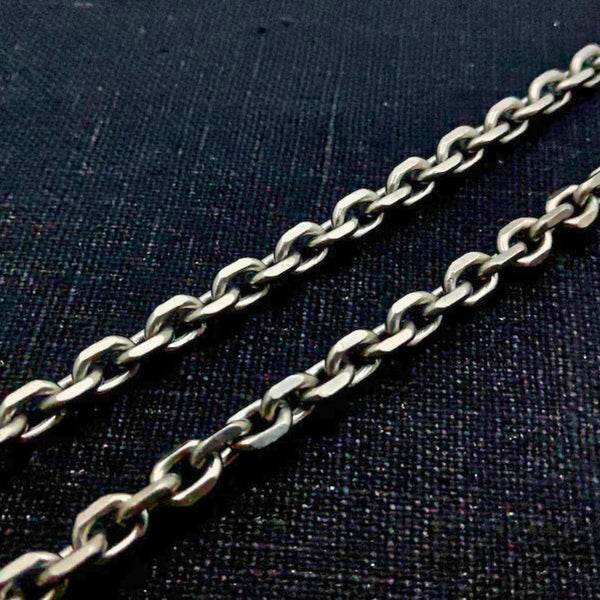 NIGHTSTEEL VEIN - 4mm Pure Stainless Steel Chain, 24inch for Men & Boys