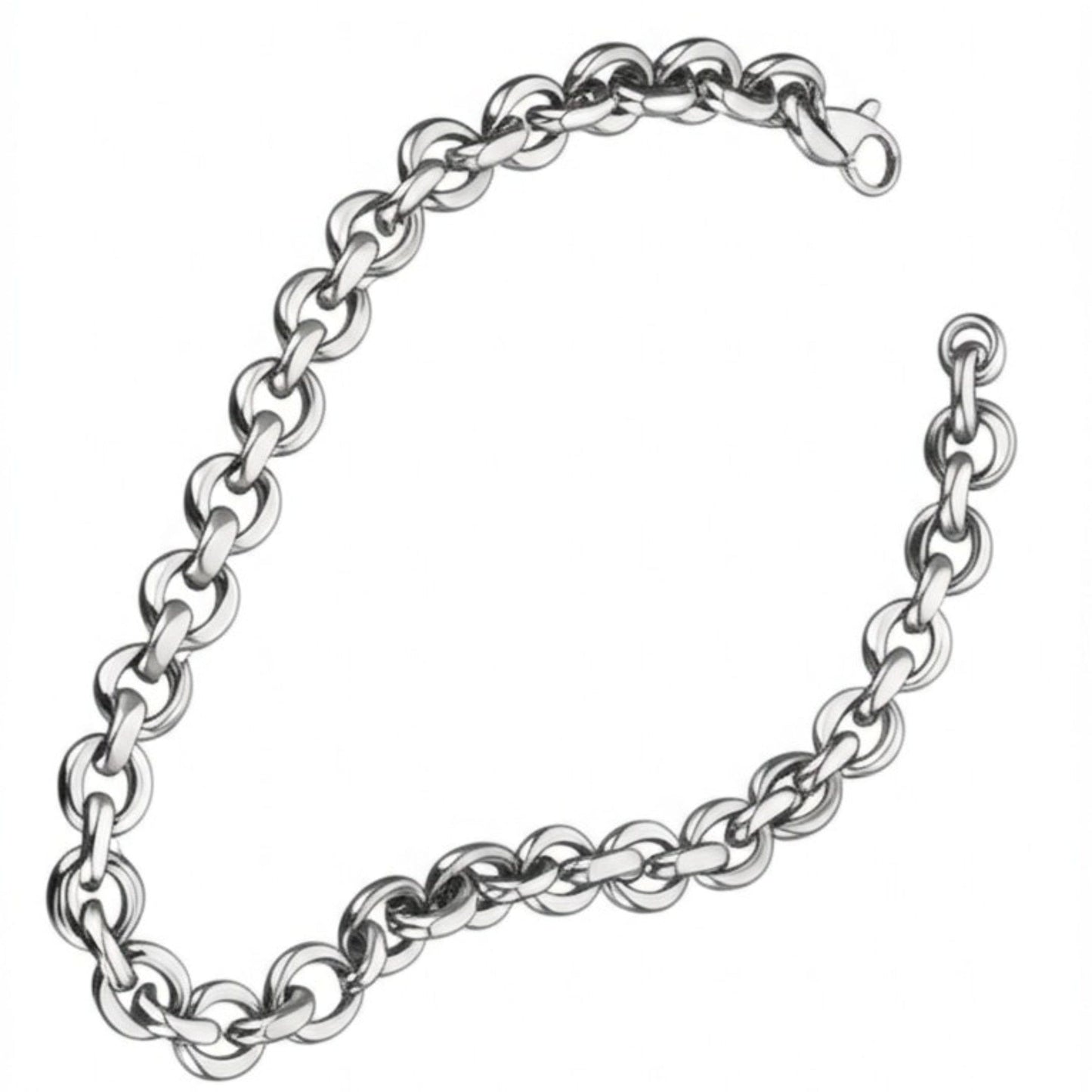 THE MEN THING Chain NIGHTSTEEL VEIN - 4mm Pure Stainless Steel Chain, 24inch for Men & Boys