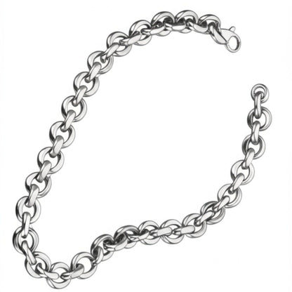 THE MEN THING Chain NIGHTSTEEL VEIN - 4mm Pure Stainless Steel Chain, 24inch for Men & Boys