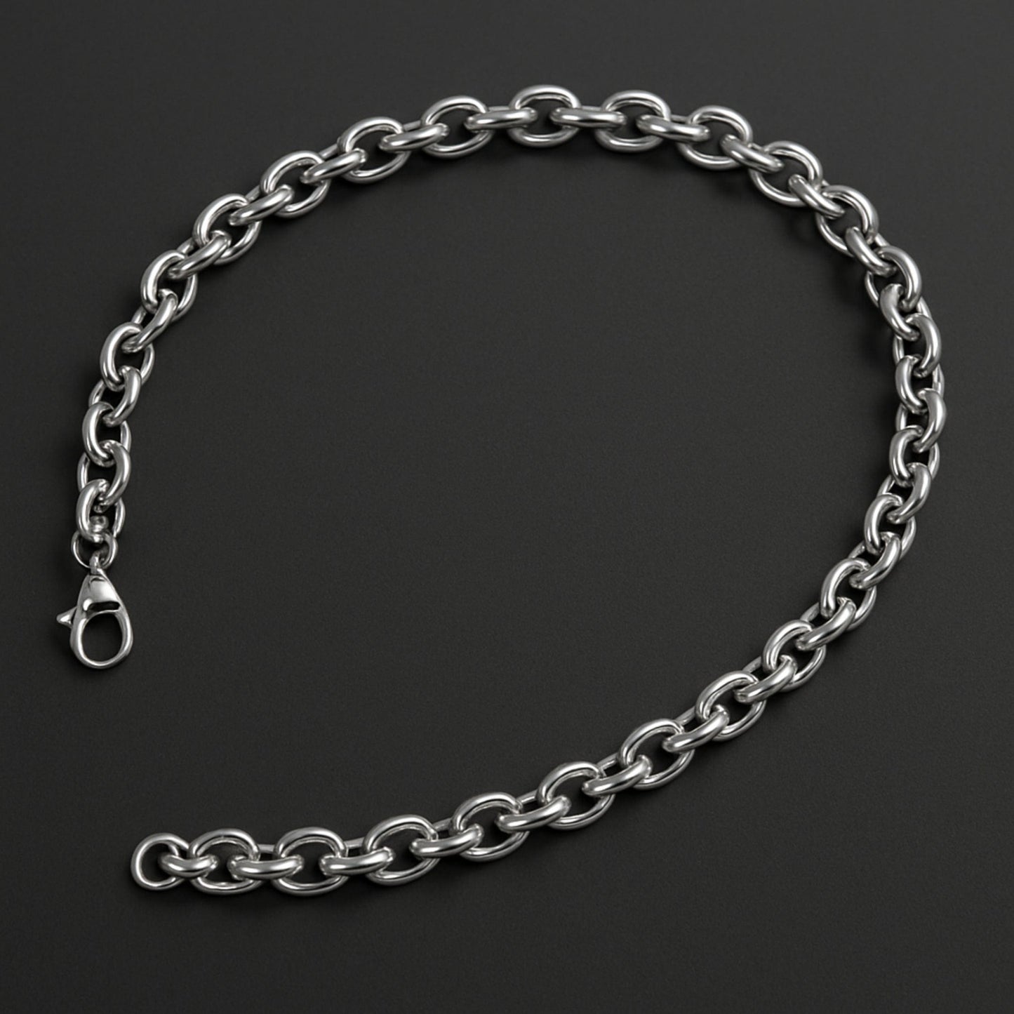 THE MEN THING Chain NIGHTSTEEL VEIN - 4mm Pure Stainless Steel Chain, 24inch for Men & Boys