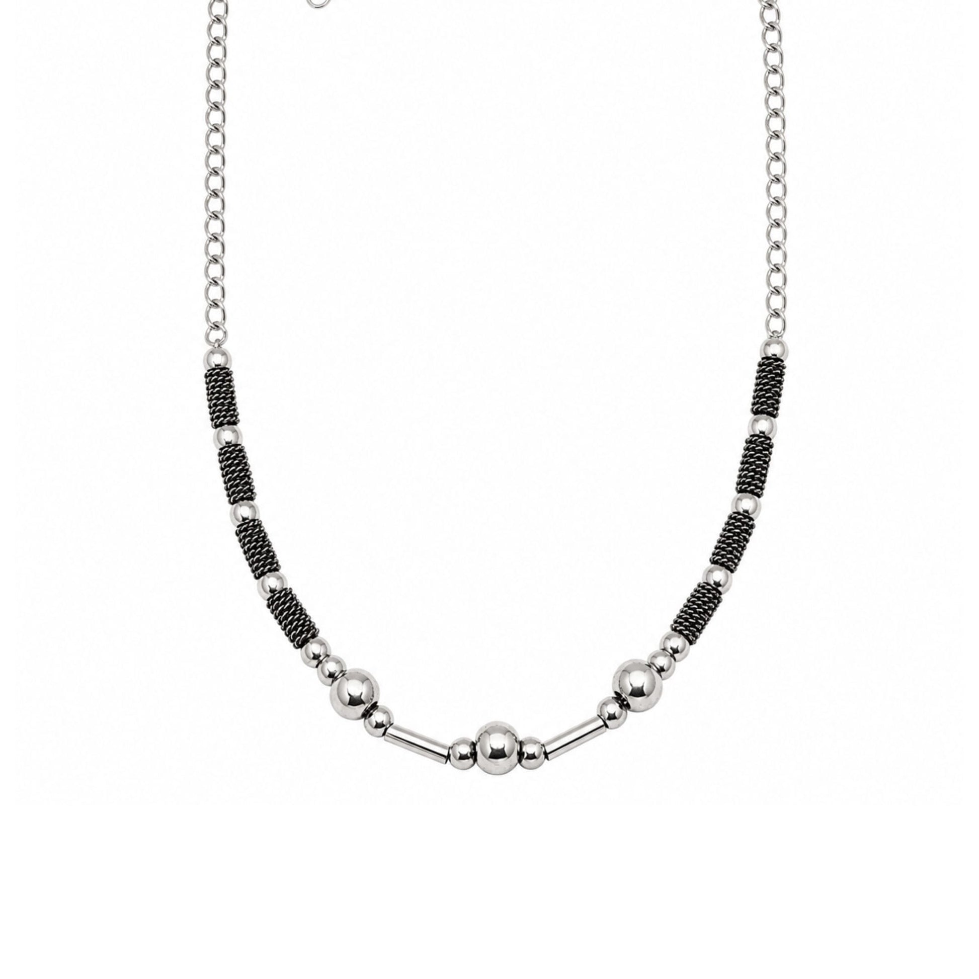 THE MEN THING Chain OVAL CURB - 6mm Stainless Steel Chain with Lobster Clasp for Men & Boys (21 to 23 inch)