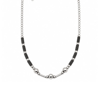 THE MEN THING Chain OVAL CURB - 6mm Stainless Steel Chain with Lobster Clasp for Men & Boys (21 to 23 inch)