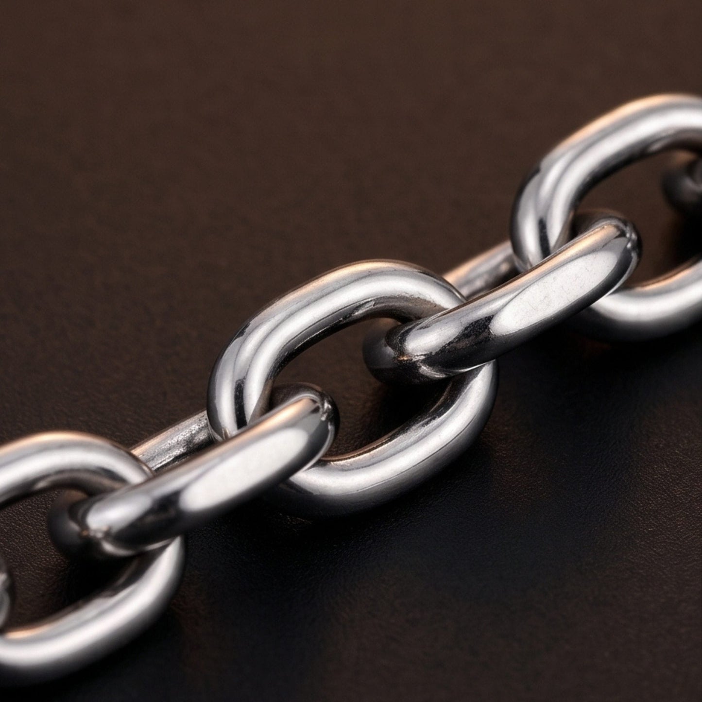 THE MEN THING Chain OVAL LINK - 11mm Stainless Steel Chain with Lobster Clasp for Men & Boys (24inch)
