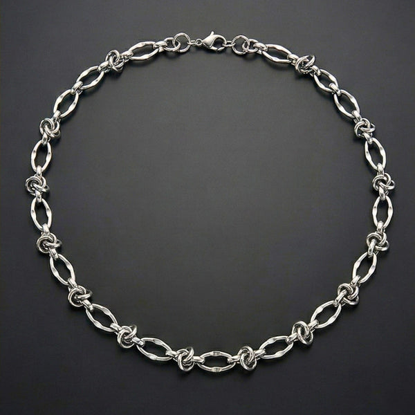 OVAL LINK - 8mm Pure Stainless Steel Curb 18 inch Chain for Men & Boys