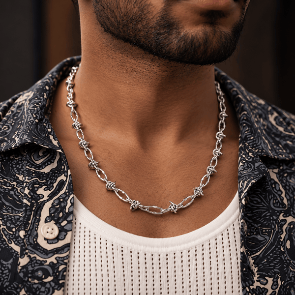 OVAL LINK - 8mm Pure Stainless Steel Curb 18 inch Chain for Men & Boys