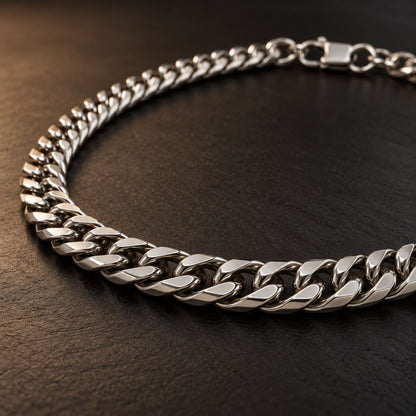 THE MEN THING Chain PRIME CUBAN - 6mm Stainless Steel Chain with Lobster Clasp for Men & Boys (24inch)