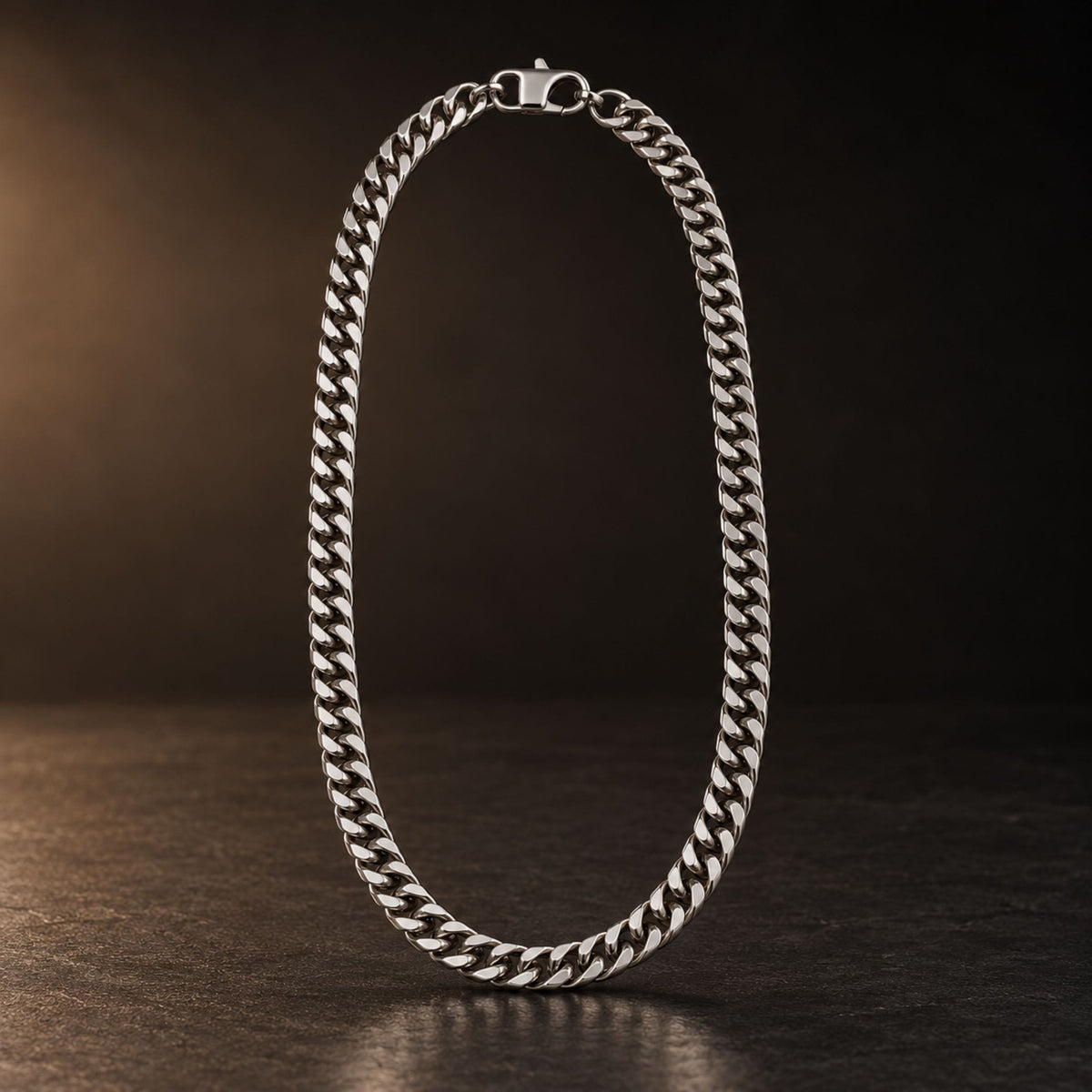 THE MEN THING Chain PRIME CUBAN - 6mm Stainless Steel Chain with Lobster Clasp for Men & Boys (24inch)