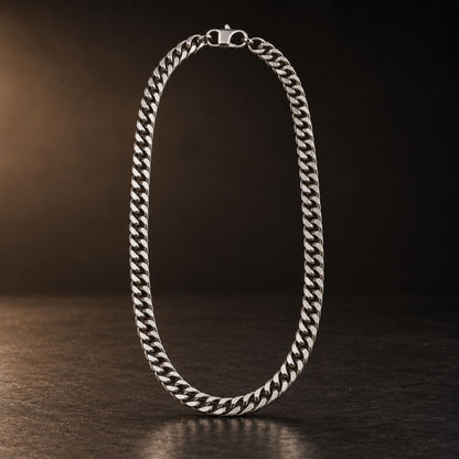 THE MEN THING Chain PRIME CUBAN - 6mm Stainless Steel Chain with Lobster Clasp for Men & Boys (24inch)