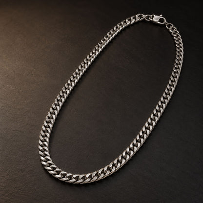 THE MEN THING Chain PRIME CUBAN - 6mm Stainless Steel Chain with Lobster Clasp for Men & Boys (24inch)