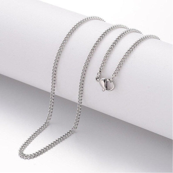 ROLO CHAIN NECKLACE - 2.2mm Pure Stainless Steel Chain - 24inch for Men & Boys