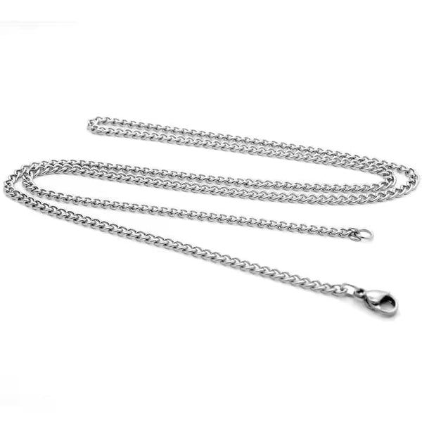 ROLO CHAIN NECKLACE - 2.2mm Pure Stainless Steel Chain - 24inch for Men & Boys