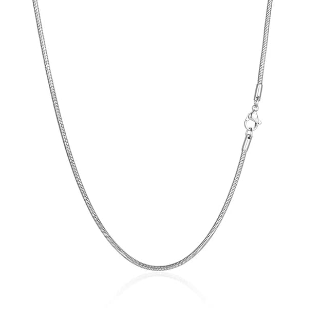 THE MEN THING Chain ROUND SNAKE - Chain for Men - 2.3mm Stainless Steel 24inch for Men & Boys