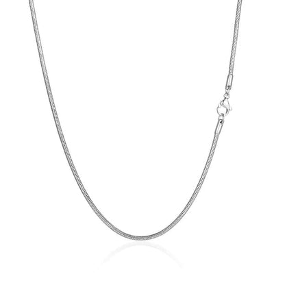 THE MEN THING Chain ROUND SNAKE - Chain for Men - 2.3mm Stainless Steel 24inch for Men & Boys