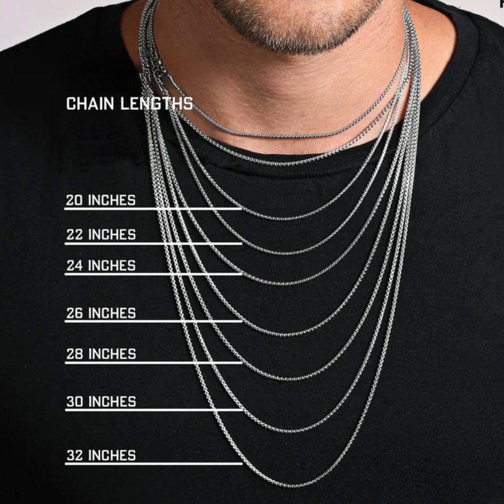 Buy Now Premium Chain SILVER ROUNDED BOX 3mm Chain Stainless