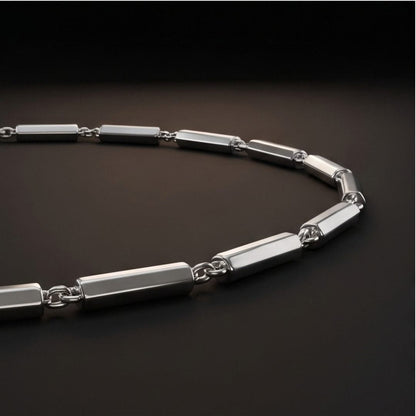 THE MEN THING Chain SLEEK BAR - 2mm Stainless Steel Chain with Lobster Clasp for Men & Boys (24 inch)