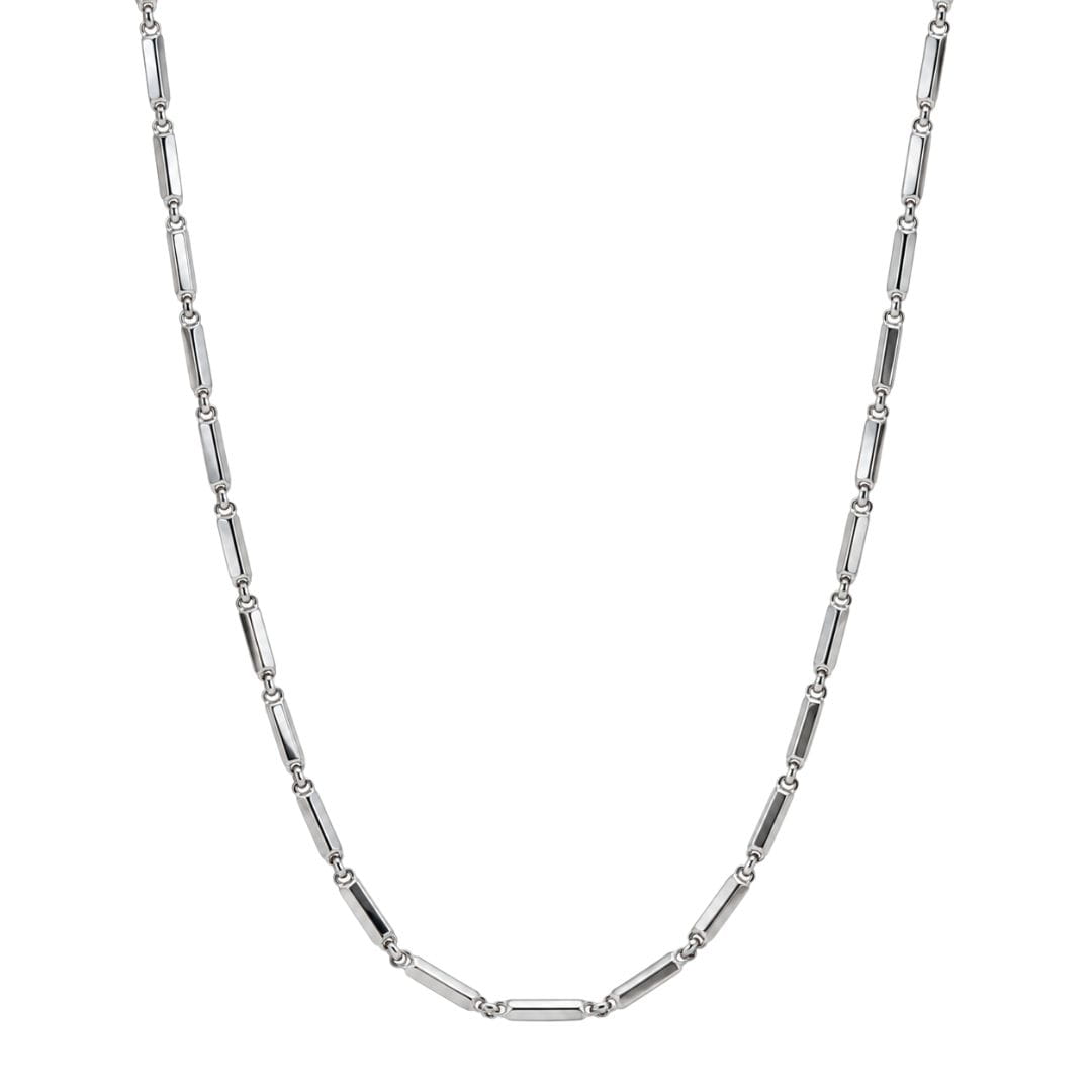 THE MEN THING Chain SLEEK BAR - 2mm Stainless Steel Chain with Lobster Clasp for Men & Boys (24 inch)