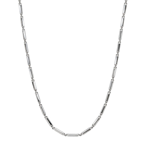SLEEK BAR - 2mm Stainless Steel Chain with Lobster Clasp for Men & Boys (24 inch)
