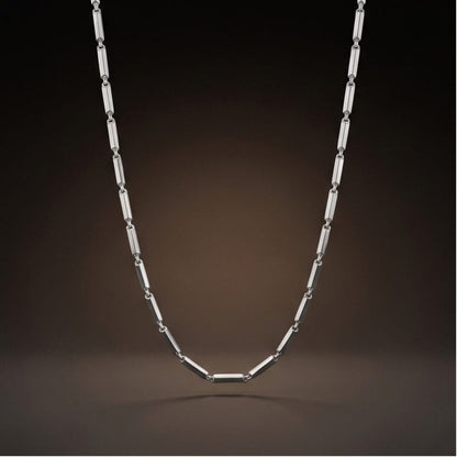 THE MEN THING Chain SLEEK BAR - 2mm Stainless Steel Chain with Lobster Clasp for Men & Boys (24 inch)