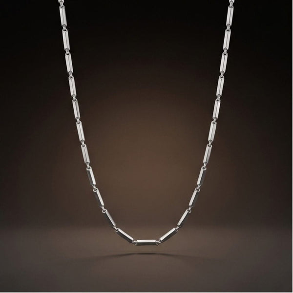 SLEEK BAR - 2mm Stainless Steel Chain with Lobster Clasp for Men & Boys (24 inch)