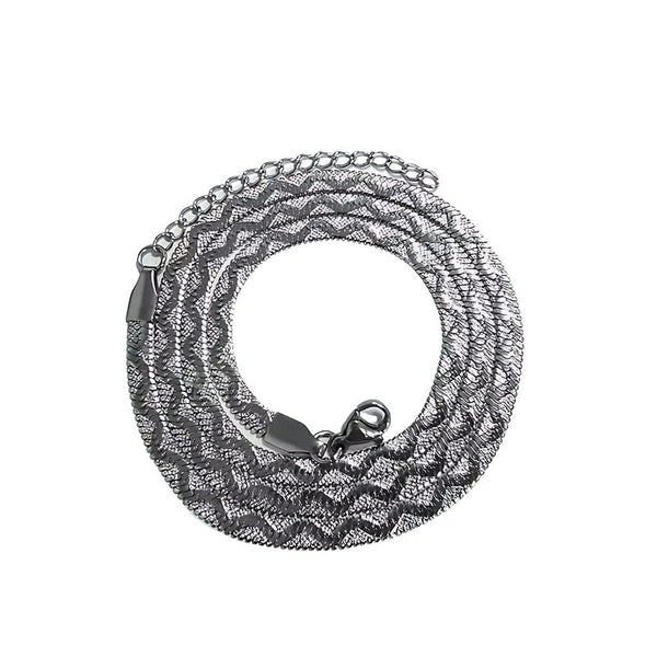 SNAKESKIN LUXE - 4mm Chain Pure Stainless Steel 21inch for Men & Boys