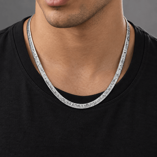 THE MEN THING Chain SNAKESKIN LUXE - 4mm Chain Pure Stainless Steel 21inch for Men & Boys