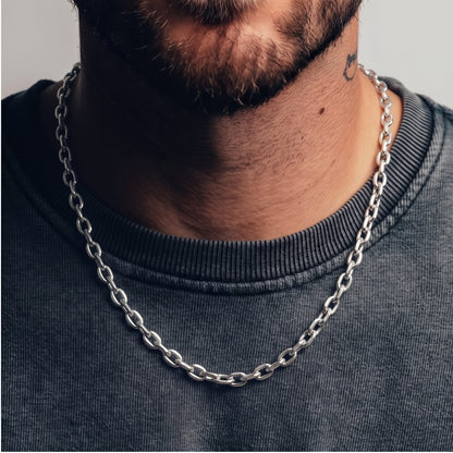 THE MEN THING Chain STEELO RING CHAIN - Chain Stainless Steel 24" inch Necklace for Men & Boy